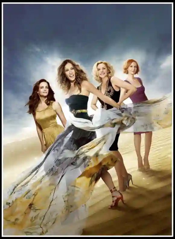 Kristin Davis, Sarah Jessica Parker, Kim Cattrall und Cynthia Nixon in einem Werbebild aus dem Film „Sex and the City 2”