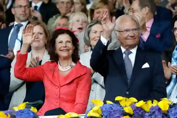Königin Silvia und König Carl Gustaf von Schweden zu Besuch in Aachen