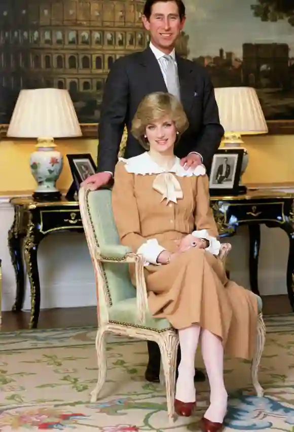 Lady Diana und Prinz Charles in ihrer Wohnung im Kensington Palast