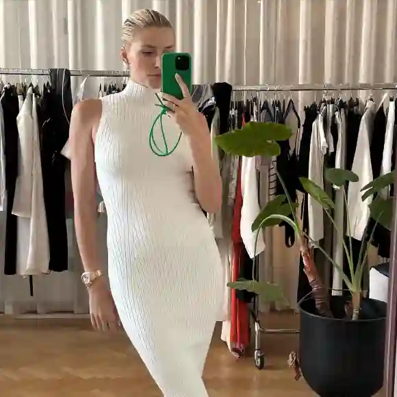 Lena Gercke enges Kleid