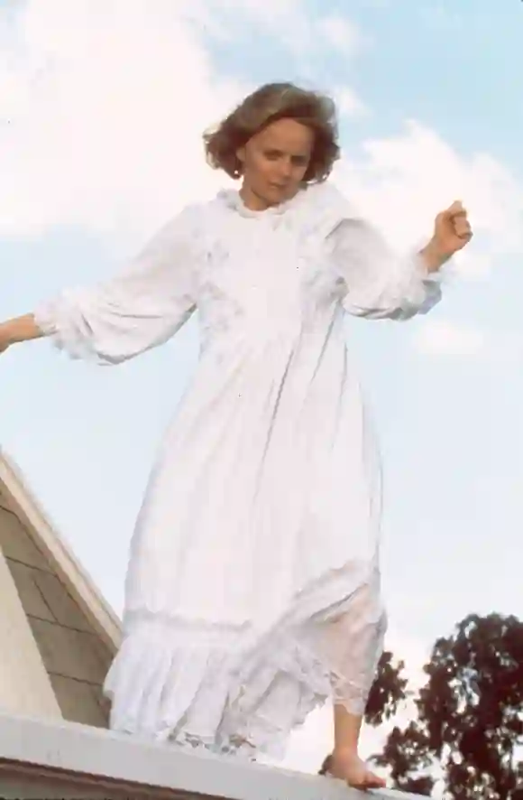 Schauspielerin Margaret Ladd in der Serie „Falcon Crest"