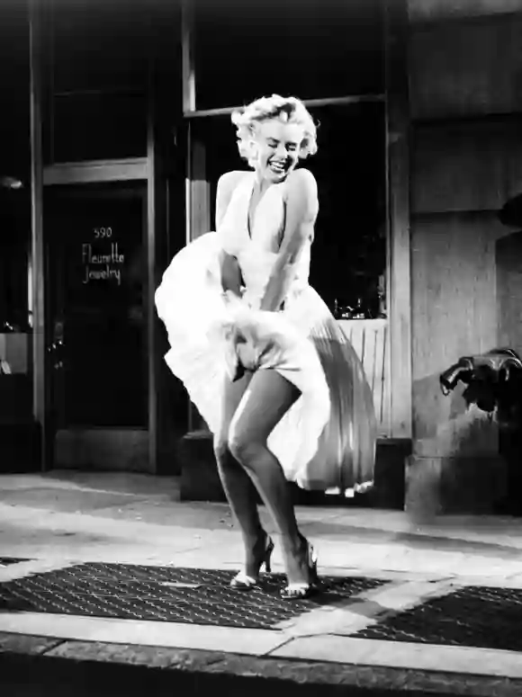 Marilyn Monroe in dem Film "The Seven Year Itch" von 1955
