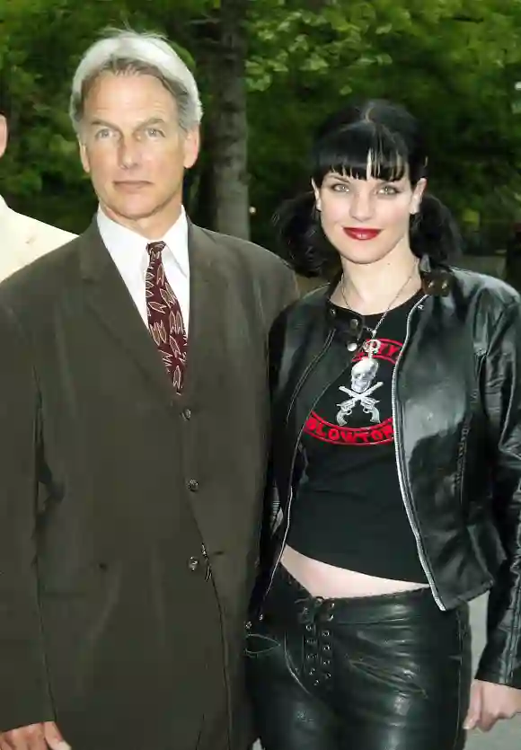 Mark Harmon & Pauley Perrette im Jahr 2003