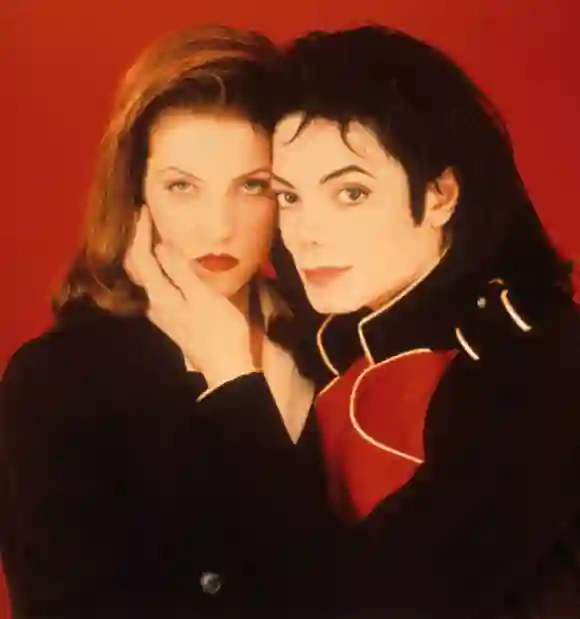 Michael Jackson und Lisa Marie Presley im Jahr 1995