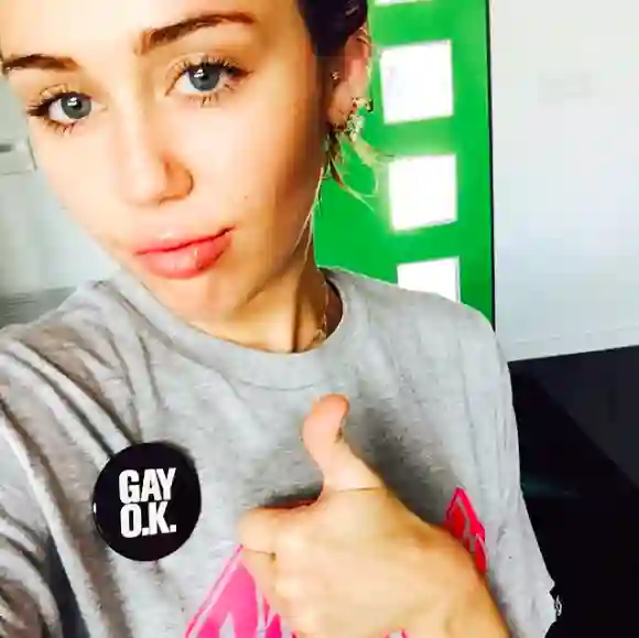 Miley Cyrus setzt mit diesem Button ein klares Statement