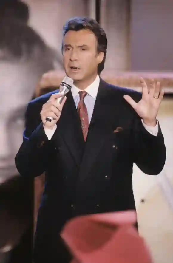 Peter Alexander bei einem Auftritt 1989