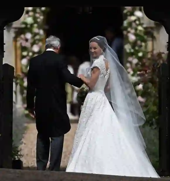Pippa Middleton und ihr Vater Michael Middleton bei ihrer Hochzeit