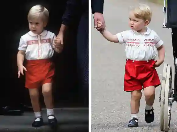 Prinz William (1984) und Prinz George (2015)
