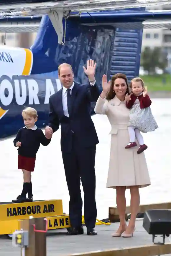 Prinz William, Herzogin Catherine, Prinz George und Prinzessin Charlotte verabschieden sich von Kanada
