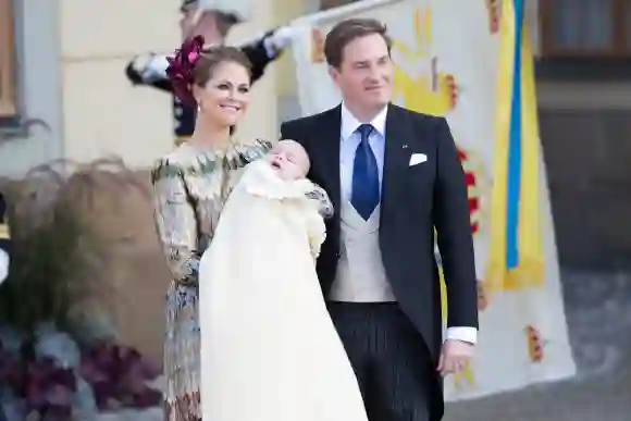 Prinzessin Madeleine, Chris O'Neill und Prinz Nicolas am 11. Oktober 2015