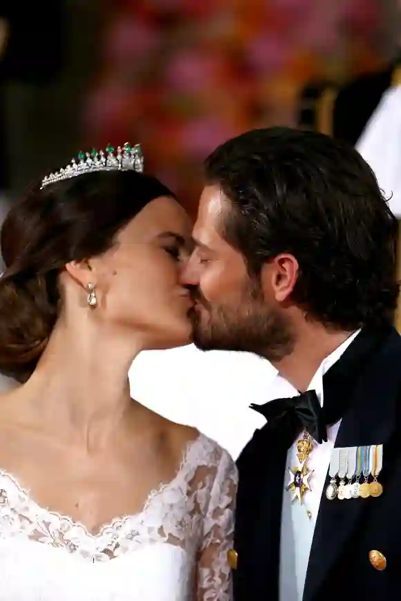 Prinzessin Sofia und Prinz Carl Philip bei ihrer Hochzeit