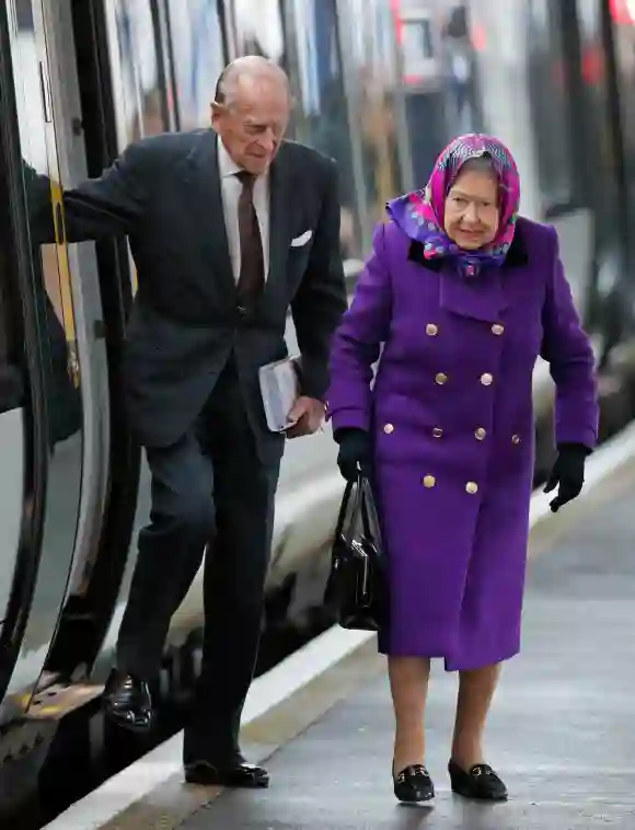 Königin Elisabeth II. und Prinz Philip Sandringham