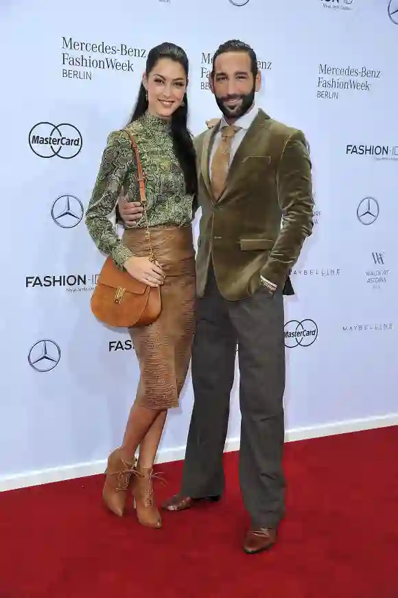 Rebecca Mir und Massimo Sinato auf der Berliner Fashion Week 2016