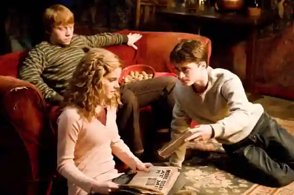 Die "Harry Potter"-Stars Rupert Grint, Emma Watson, Daniel Radcliffe, Ron Weasley, Hermine Granger, Harry Potter