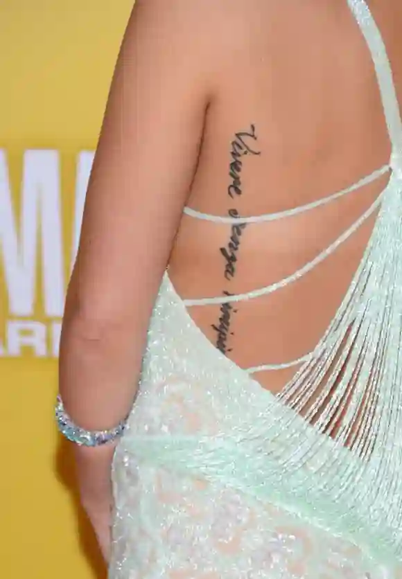 Hayden Panettieres Rücken-Tattoo