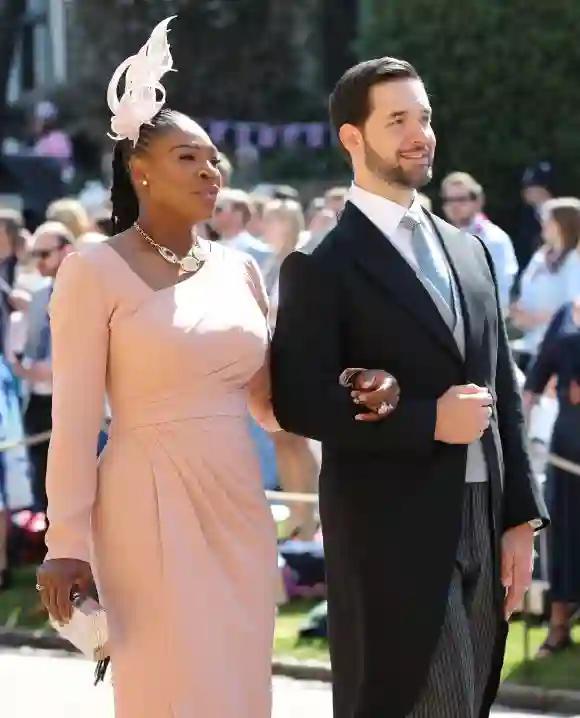 Serena Williams und ihr Mann Alexis auf der Hochzeit von Harry und Meghan.