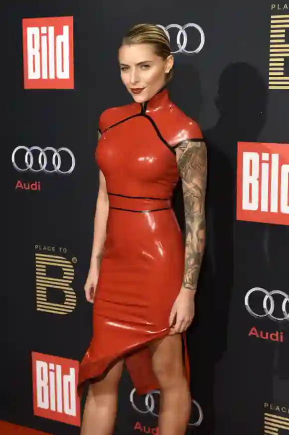 Sophia Thomalla sexy Lackkleid Berlinale 2016