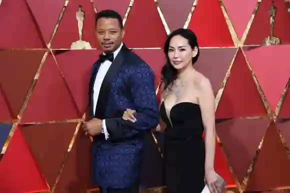 Terrence Howard und Mira Pak auf dem roten Teppich der 89. Oscars