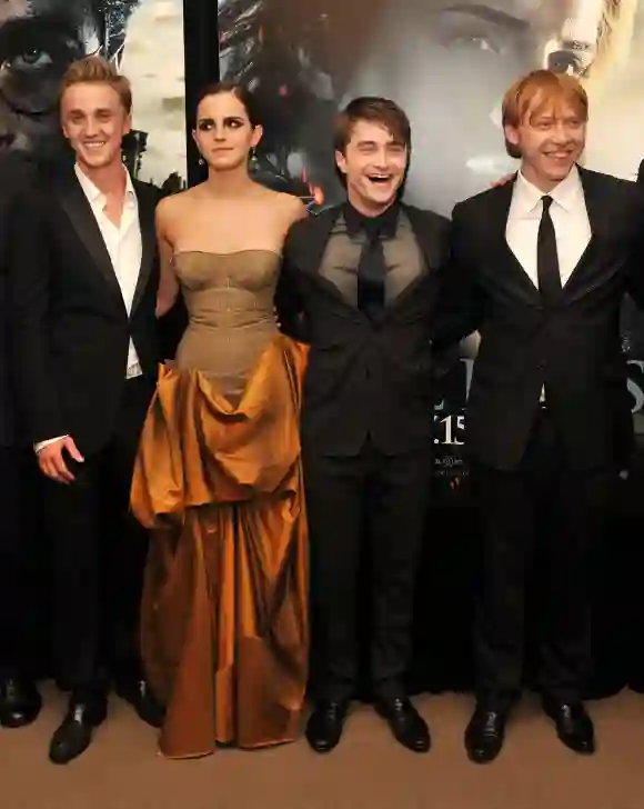 Tom Felton, Emma Watson, Daniel Radcliffe und Rupert Grint