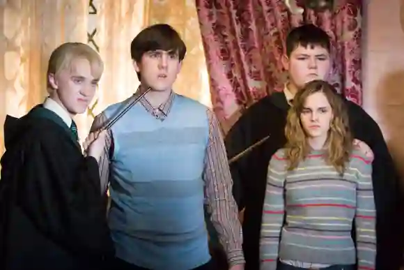 Die "Harry Potter"-Stars Tom Felton, Matthew Lewis, Jamie Waylett und Emma Watson