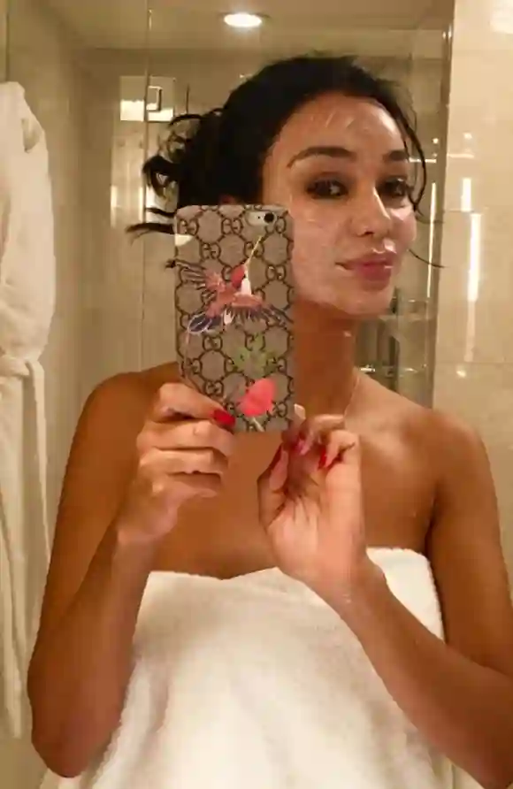 Verona Pooth mit ihrer Beauty-Maske