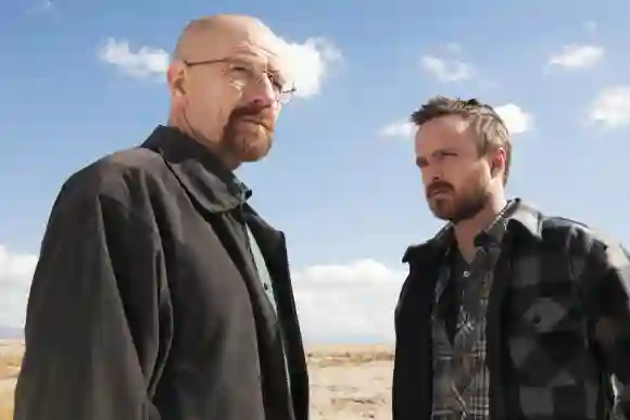 Bryan Craston und Aaron Paul in der Kultserie „Breaking Bad“, Walter White, Jesse Pinkman