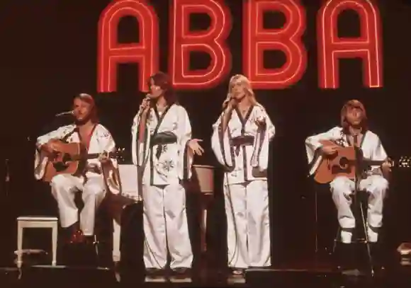 Die schwedische Band Abba um 1975