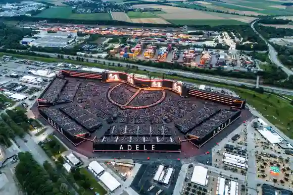 Adele bei ihrer Konzert-Reihe in Münchenm