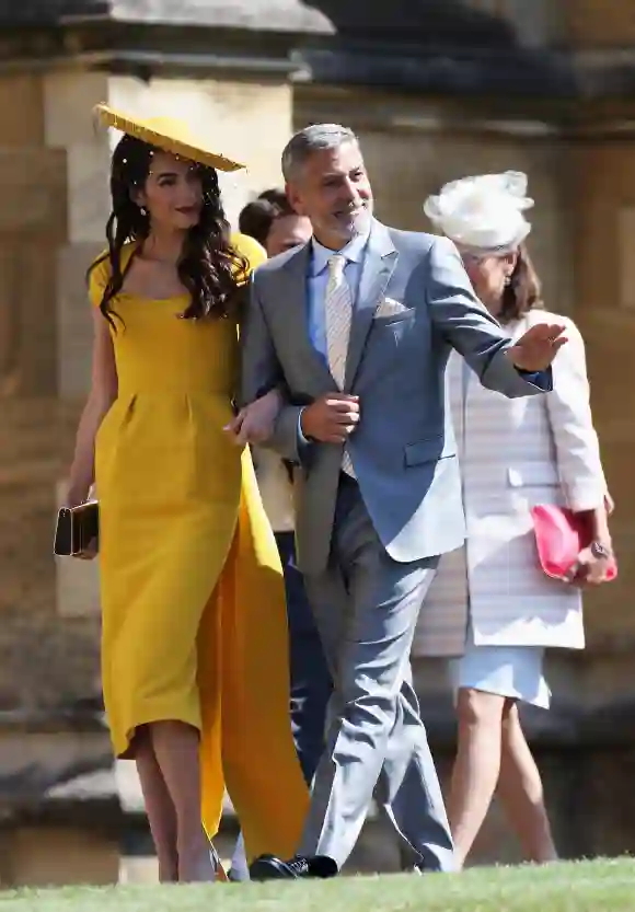 Amal und George Clooney auf der Hochzeit von Harry und Meghan