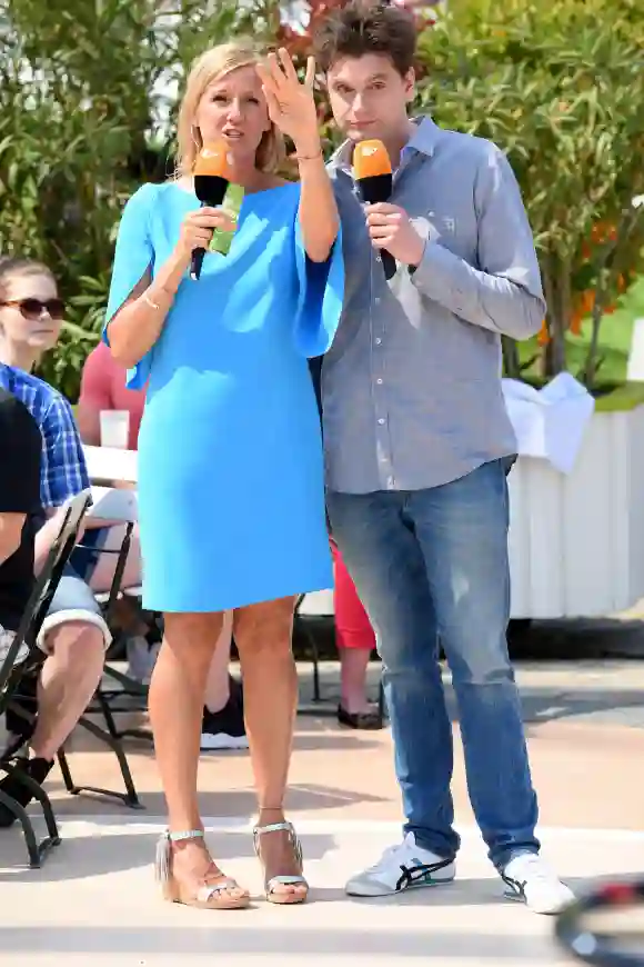 Andrea Kiewel und Lutz van der Horst beim „ZDF-Fernsehgarten“