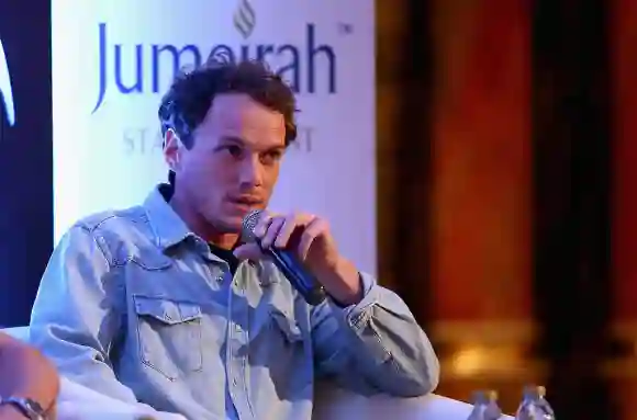 Anton Yelchin bei der "Star Trek Beyond"-Pressekonferenz in Dubai