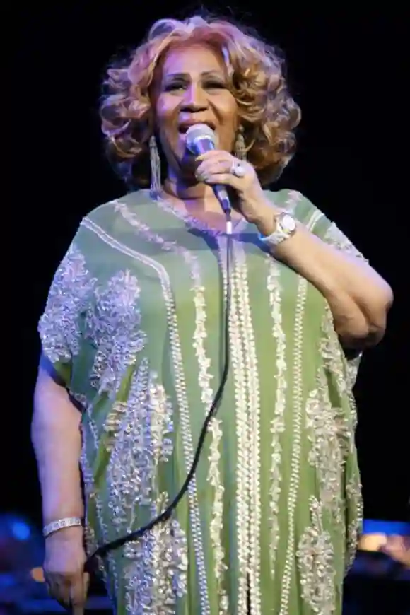 Aretha Franklin bei einem Konzert