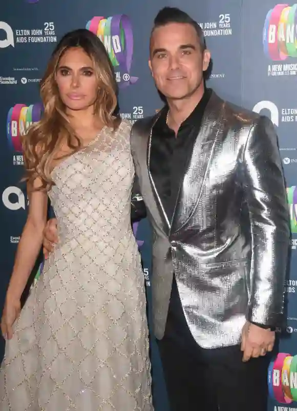 Ayda Field und Robbie Williams bei der Elton John AIDS Spendengala 2018