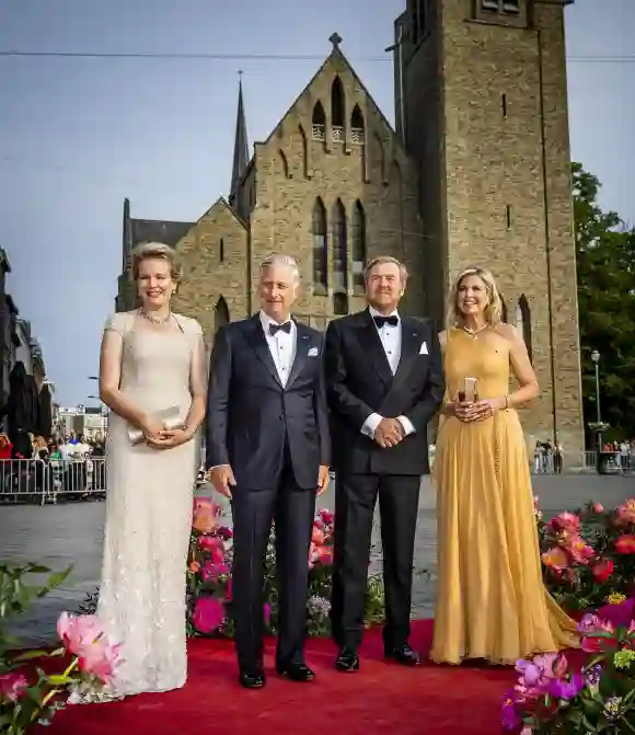 Königin Mathilde, König Phillippe, König Willem-Alexander und Königin Máxima in Belgien