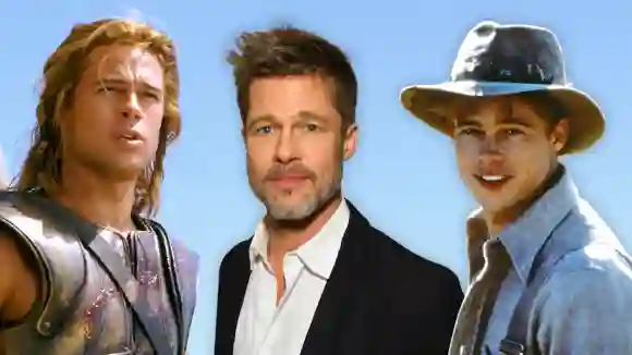 Brad Pitt damals und heute