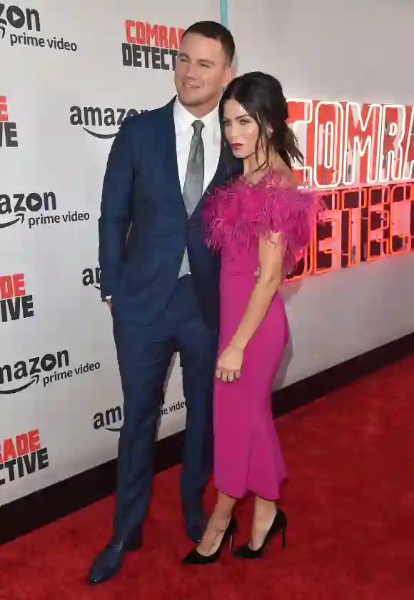 Channing Tatum und Jenna Dewan bei der Premiere von Amazons „Comrade Detective“ im Jahr 2017