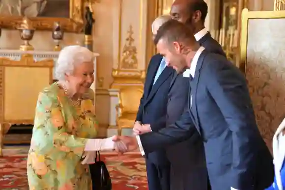 Königin Elisabeth II. trifft David Beckham am 26. Juni 2018 im Buckingham Palace