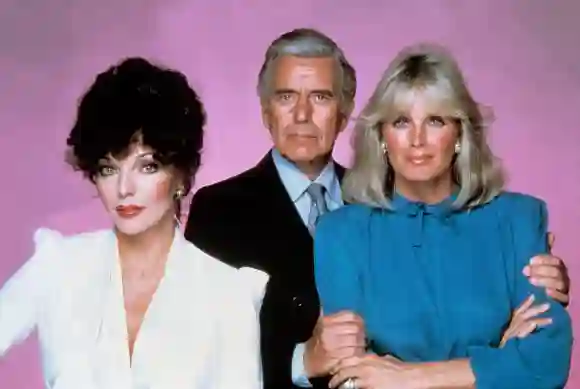 Joan Collins, John Forsythe und Linda Evans in „Denver-Clan“