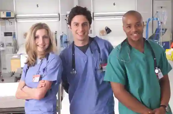 „Scrubs“-Stars Sarah Chalke, Zach Braff und Donald Faison