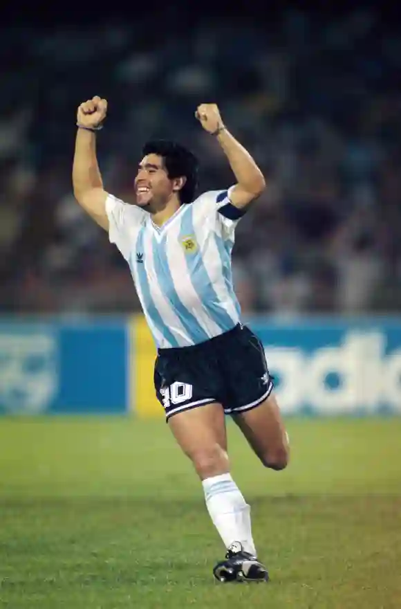 Diego Maradona im Jahr 1990