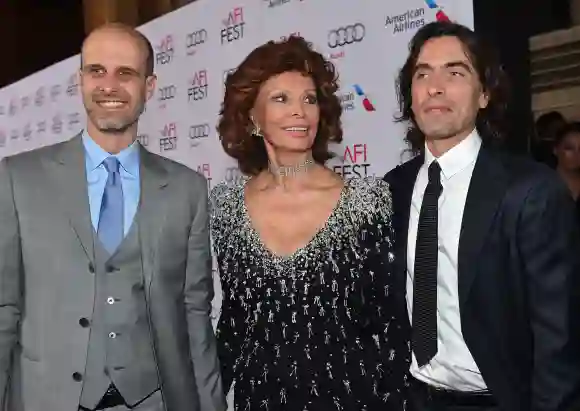 Edoardo Ponti, Sophia Loren und Carlo Ponti