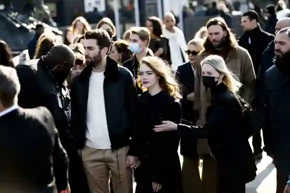 Dave McCary und Emma Stone in Paris