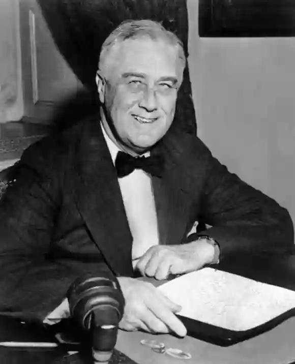 Ein undatiertes Porträt des ehemaligen US-Präsidenten Franklin D. Roosevelt