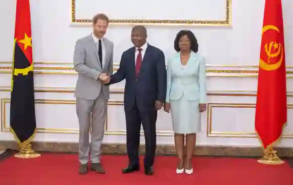 Prinz Harry und der angolanische Präsident