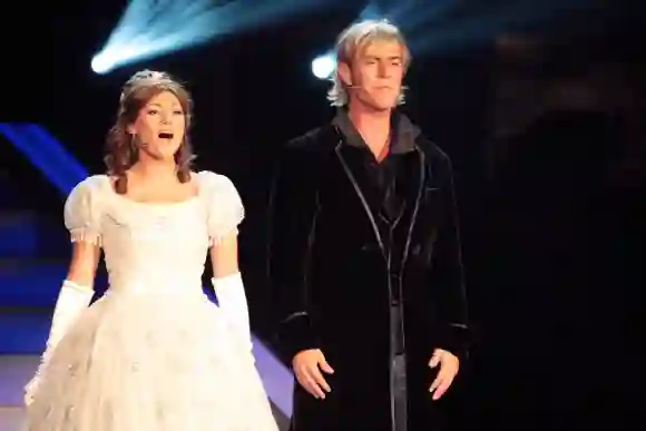 Helene Fischer (als Elisabeth) und Florian Silbereisen bei der Generalprobe zum „Sommerfest der Volksmusik“ in Bozen 2008