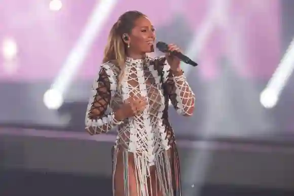 Helene Fischer auf dem Messegelände in München am 20. August 2022