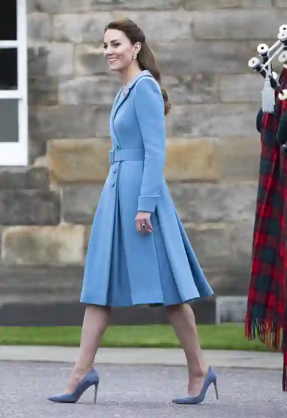 Herzogin Kate während des Beating the Retreat im Holyrood Palace in Edinburgh am 27. Mai 2021