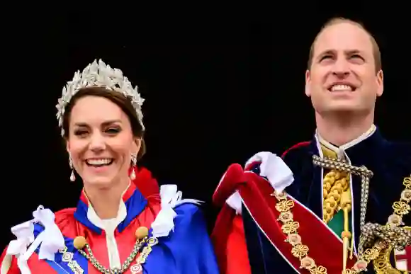 Prinzessin Kate und Prinz William bei der Krönung von König Charles III.