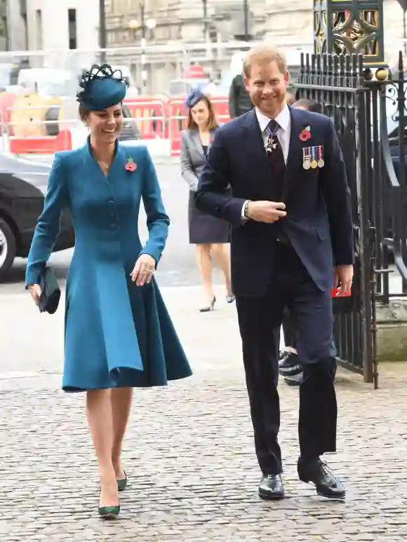Herzogin Kate und Prinz Harry beim ANZAC Day Service am 25. April 2019