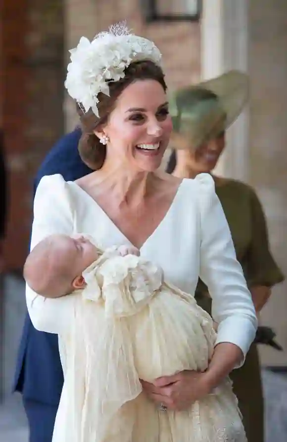 Herzogin Kate und Prinz Louis bei dessen Taufe im Juli 2018